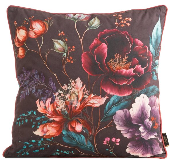 DEKORAČNÁ OBLIEČKA NA VANKÚŠ VELVET 129 45X45 CM KVETY
