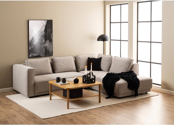 Konferenčný stolík v dekore duba v prírodnej farbe 90x90 cm Banbury – Actona