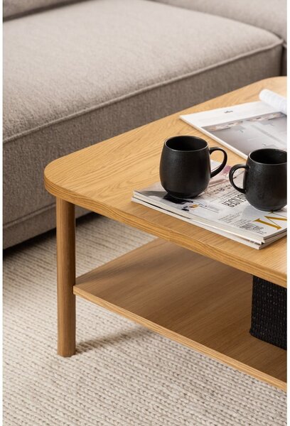 Konferenčný stolík v dekore duba v prírodnej farbe 90x90 cm Banbury – Actona