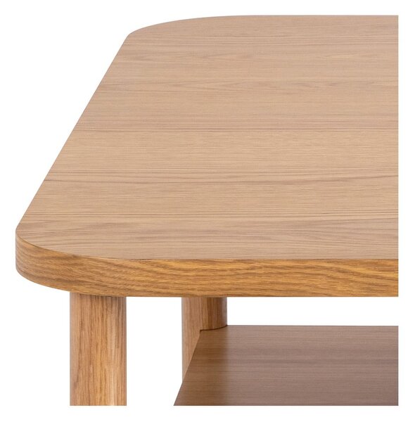 Konferenčný stolík v dekore duba v prírodnej farbe 90x90 cm Banbury – Actona