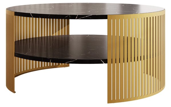 Mirjan24 Konferenčný stolík Zinzit Gold, Farba: zlatá/kašmír 5903211413032