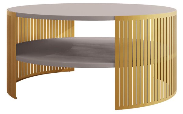 Mirjan24 Konferenčný stolík Zinzit Gold, Farba: zlatá/kašmír 5903211413032