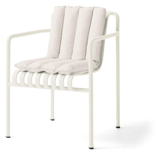 HAY Textilný podsedák Palissade Dining Armchair Soft Quilted Cushion, cream white