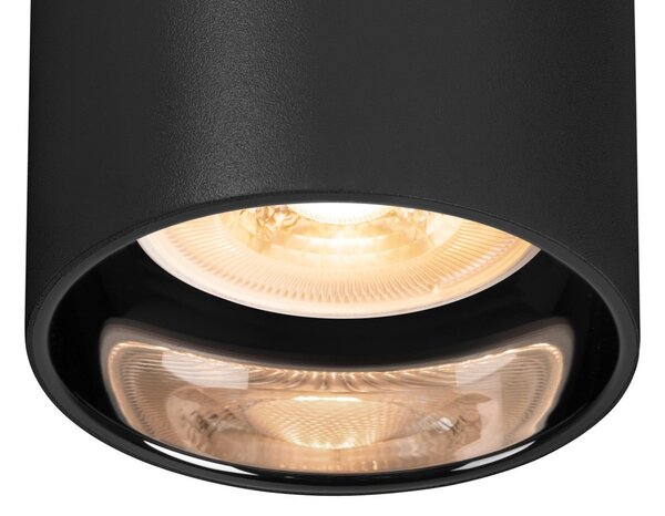 Stropné Lampa SLV, Asto Tube, stmievateľné, Čierna, Obývacia izba, Kov, Moderný
