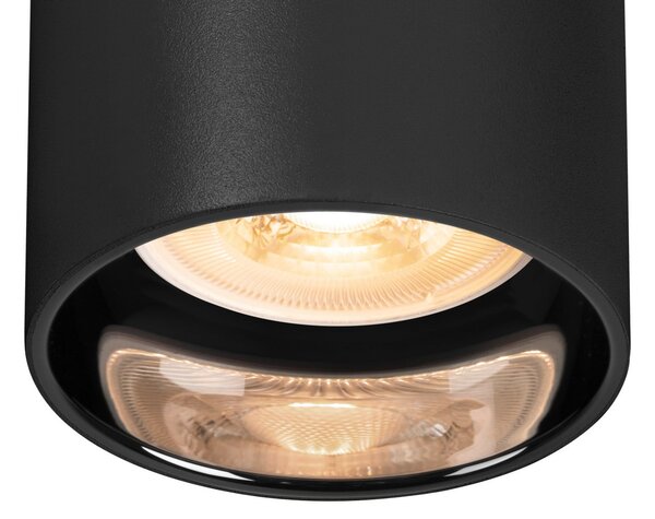 Stropné Lampa SLV, Asto Tube, stmievateľné, Čierna, Obývacia izba, Kov, Moderný