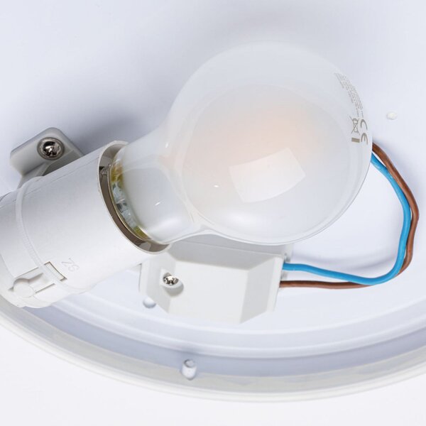 Stropné Lampa Paulmann, Axin, stmievateľné, Biela, Kúpeľňa, Plast
