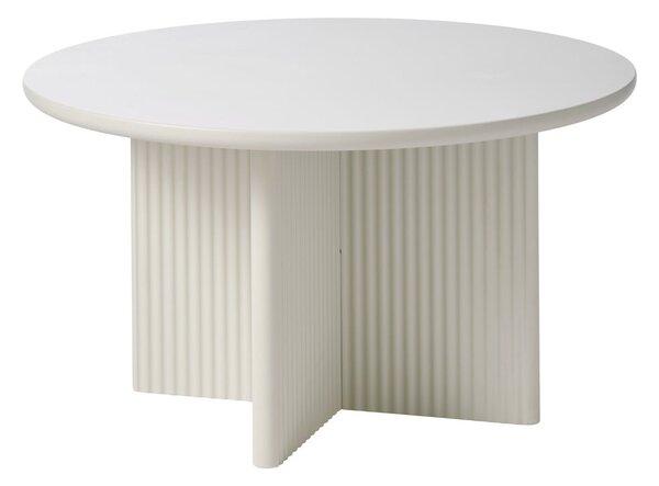 Svetlosivý okrúhly konferenčný stolík ø 80 cm Palma – Unique Furniture