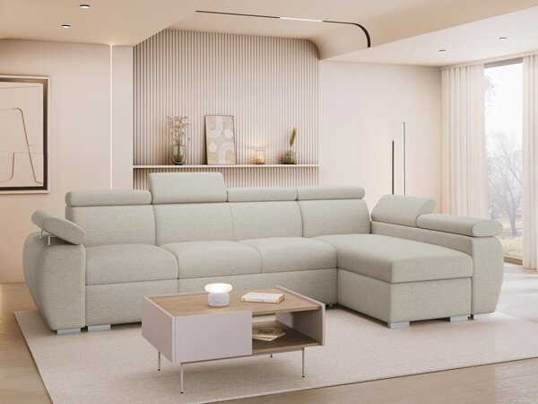 Mirjan24 Rohová rozkladacia pohovka Giza LCP, Strana: Ľavá - LCp+2r+1p(65), Dostupné poťahy: Flow 21 5903211481994