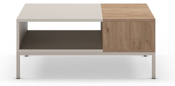 Krémový konferenčný stolík 56x90 cm Cailin – Marckeric