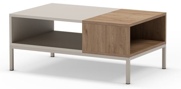 Krémový konferenčný stolík 56x90 cm Cailin – Marckeric