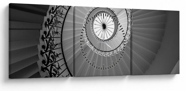 Obraz - Schodisko 2 (s hodinami) (90x30 cm)