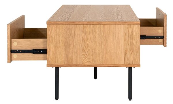 Konferenčný stolík s doskou v dubovom dekore v prírodnej farbe 50x100 cm Kyoto – House Nordic