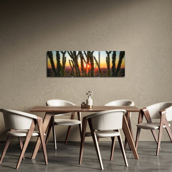 Obraz - Rastliny (s hodinami) (90x30 cm)