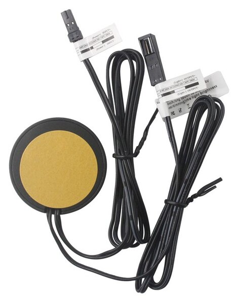 Dotykový vypínač LED pásu do nábytku pre jednu vetvu, stmievateľný, do 60 W (KM-VDS-01SS) (KM KM-VDS-01SS, 12V-24V 60W)