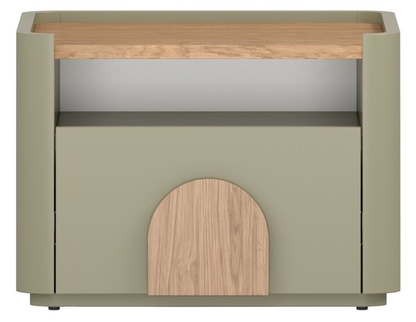 Nočný stolík Amilio 50 cm - eukalyptus / dub baltic dune / dub prírodný