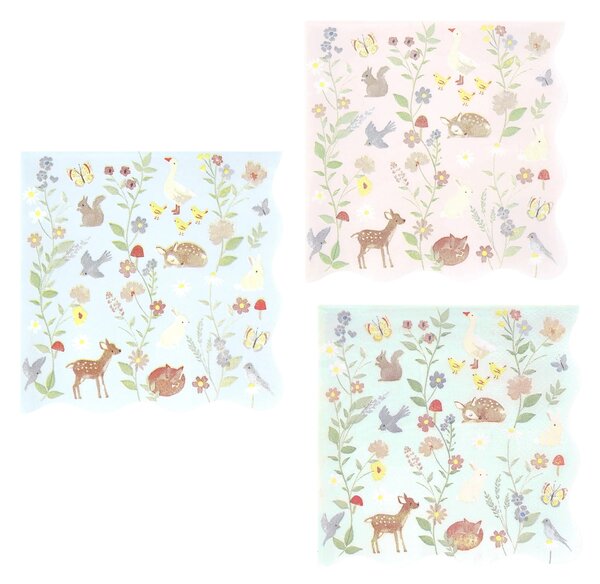 Papierové obrúsky Little Animals – 16 ks