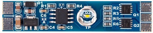 Dotykový vypínač CCT LED pásu do hliníkového profilu, stmievateľný, 12 V 96 W / 24 V 192 W (KM-VDS-06L) (KM KM-VDS-06L, 12V-96W, 24V-192W)