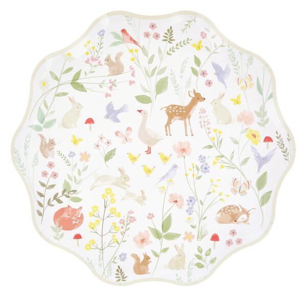 Papierový tanier Little Animals – sada 8 ks