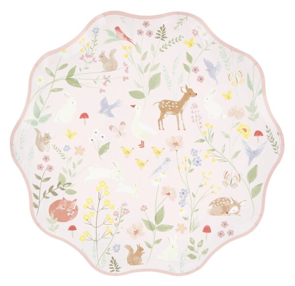 Papierový tanier Little Animals – sada 8 ks