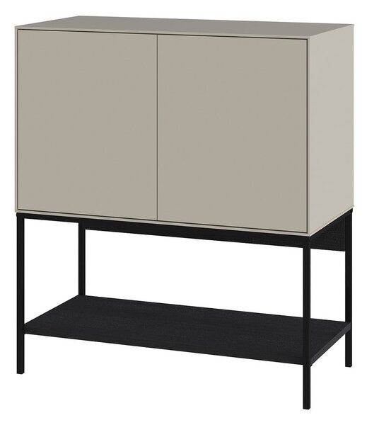 Čierno-krémová skrinka 80x90x40 cm Amira – Marckeric