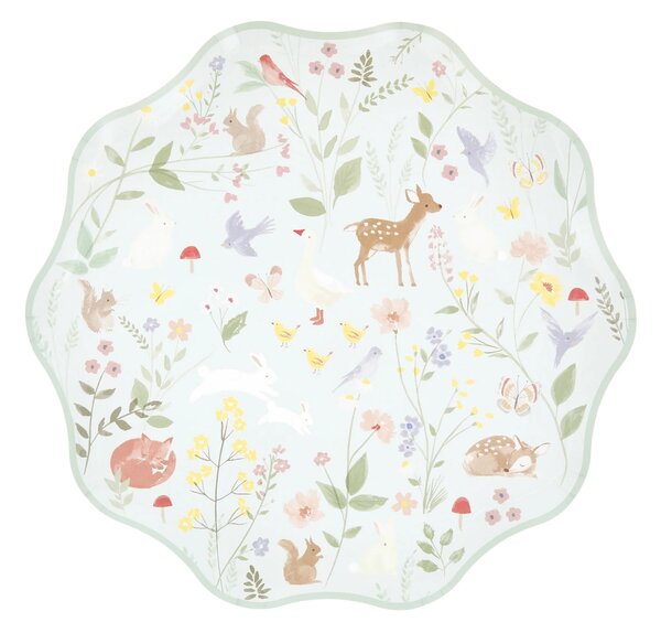 Papierový tanier Little Animals – sada 8 ks