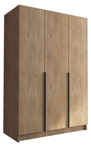 Mirjan24 Šatníková skriňa Mirpat I, Farby: Orech Warmia / Orech Warmia + čierna 5903211476211