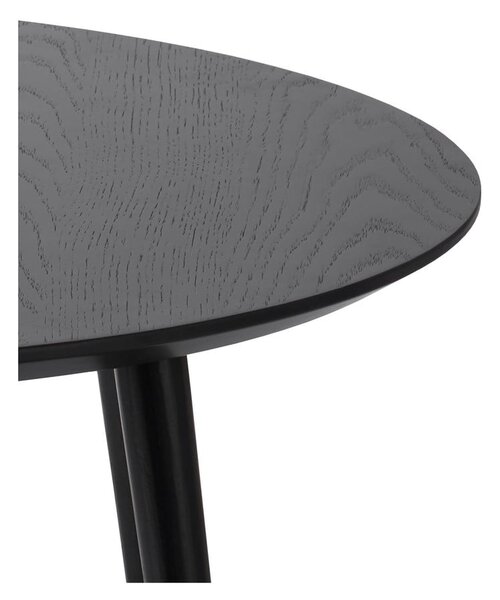 Čierne okrúhle konferenčné stolíky v súprave 2 ks ø 88 cm Adda – Unique Furniture