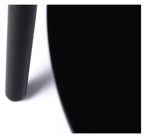 Čierne okrúhle konferenčné stolíky v súprave 2 ks ø 88 cm Adda – Unique Furniture