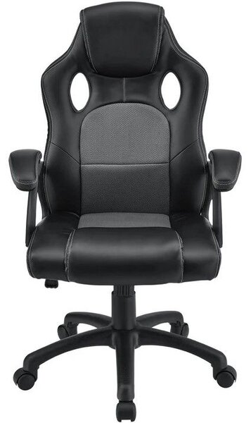 Ergonomická kancelárska stolička, čierna, polohovateľná opie