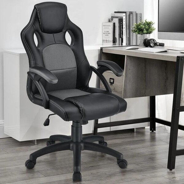 Ergonomická kancelárska stolička, čierna, polohovateľná opie