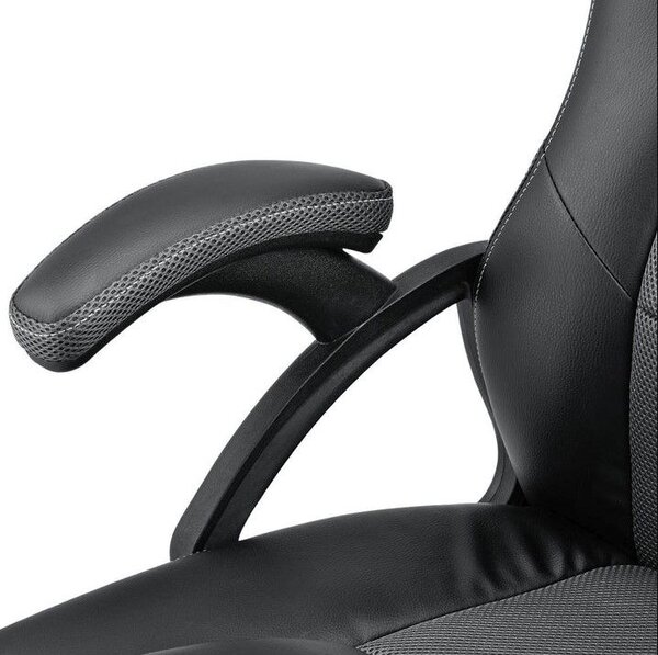 Ergonomická kancelárska stolička, čierna, polohovateľná opie