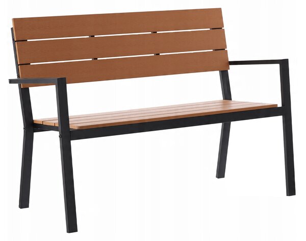Aga Záhradná lavica 118x54x77 Hnedá