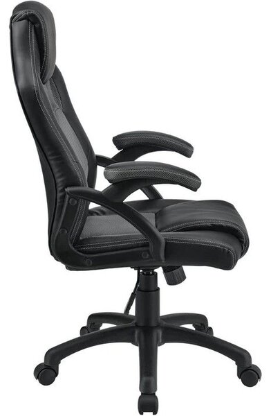 Ergonomická kancelárska stolička, čierna, polohovateľná opie