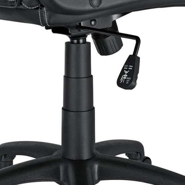Ergonomická kancelárska stolička, čierna, polohovateľná opie