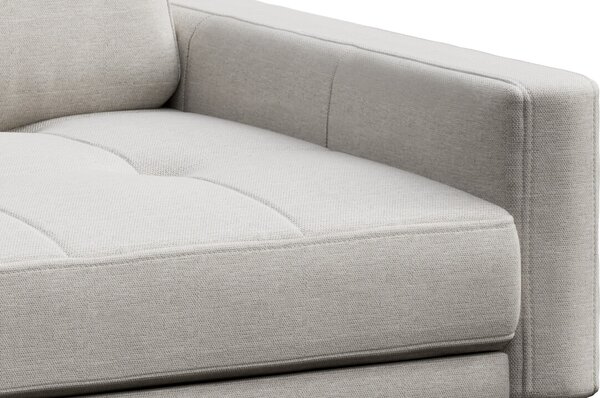 MUZZA ROHOVÁ POHOVKA MUSSO TUFTED svetlosivá ľavá