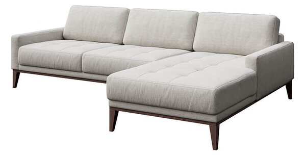 MUZZA ROHOVÁ POHOVKA MUSSO TUFTED svetlosivá pravá