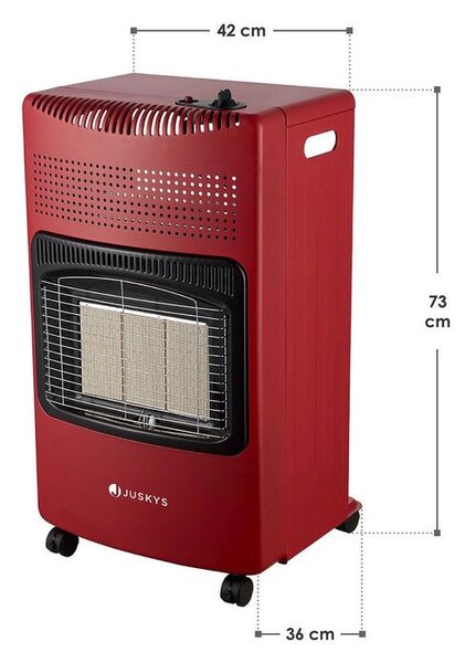 Plynový sporák – 4,2 kW, červený