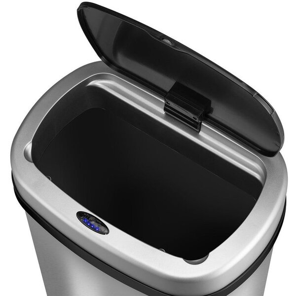 Automatický bezdotykový odpadkový kôš 70 l – strieborný