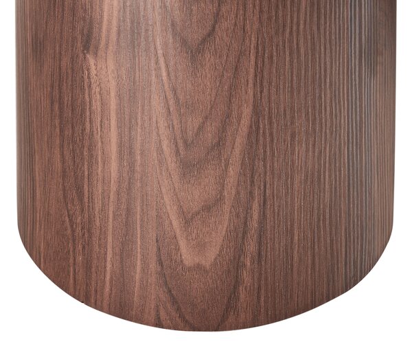 Konferenčný stolík tmavohnedý MDF vrchná doska dyha 130 x 52 cm moderný dizajn obývacia izba