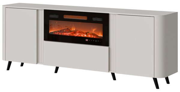 Mirjan24 Skrinka s krbom Newort 200 EF, Farby: čierna matná / čierna san sebastian 5903211369308