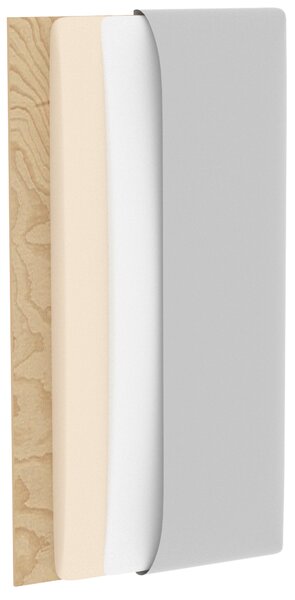 Čalúnený nástenný panel QUADRATTA 20x50 cm, modrý Farba: Modrá