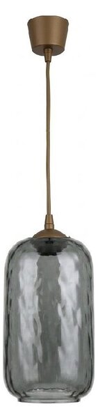 Brilagi - LED luster na lanku R GLASS 1xE27/60W/230V pr. 14 cm hnedá/dymovo sivá