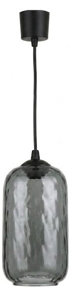 Brilagi - LED závesný luster na lanku R GLASS 1xE27/60W/230V pr. 14 cm čierna/dymovo-sivá