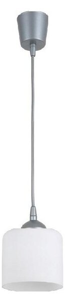 Brilagi - LED luster na lanku RETRO GLASS 1xE27/60W/230V pr. 10 cm strieborná/biela