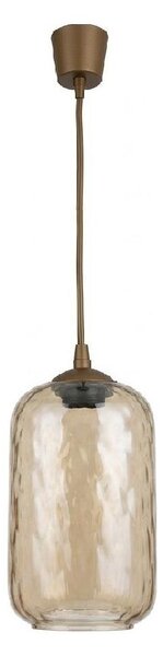 Brilagi - LED luster na lanku R GLASS 1xE27/60W/230V priemer 14 cm hnedá/dymová hnedá