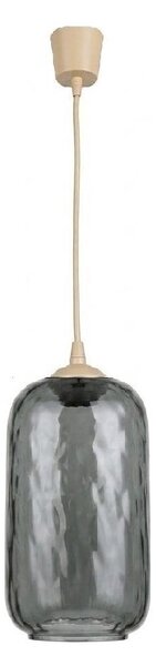 Brilagi - LED luster na lanku R GLASS 1xE27/60W/230V priemer 14 cm béžová/dymová sivá