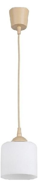 Brilagi - LED luster na lanku RETRO GLASS 1xE27/60W/230V pr. 10 cm béžová/biela