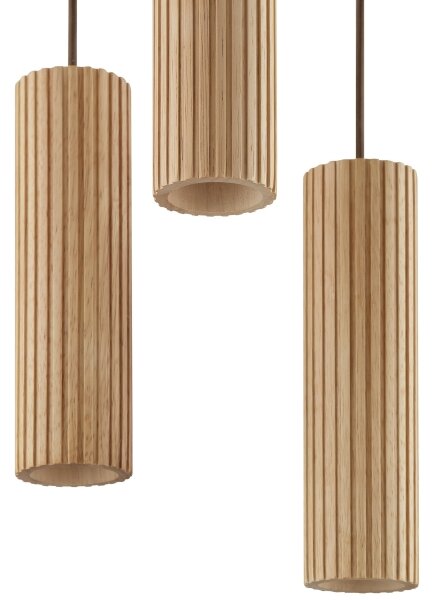 Brilliant - Luster na lanku LAKEWOOD 3xGU10/10W/230V pr. 28 cm hnedý