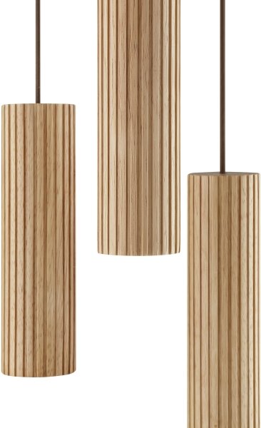 Brilliant - Luster na lanku LAKEWOOD 3xGU10/10W/230V pr. 28 cm hnedý