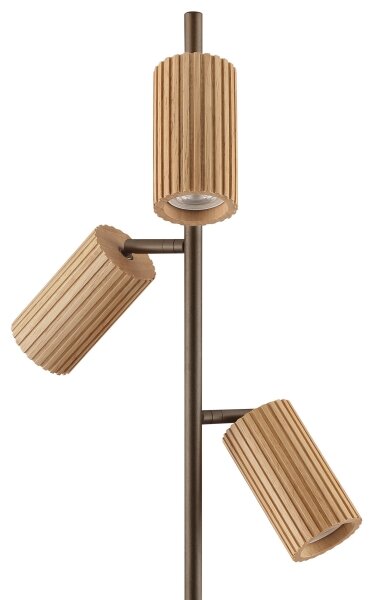 Brilliant - Stojacia lampa LAKEWOOD 3xGU10/10W/230V hnedá